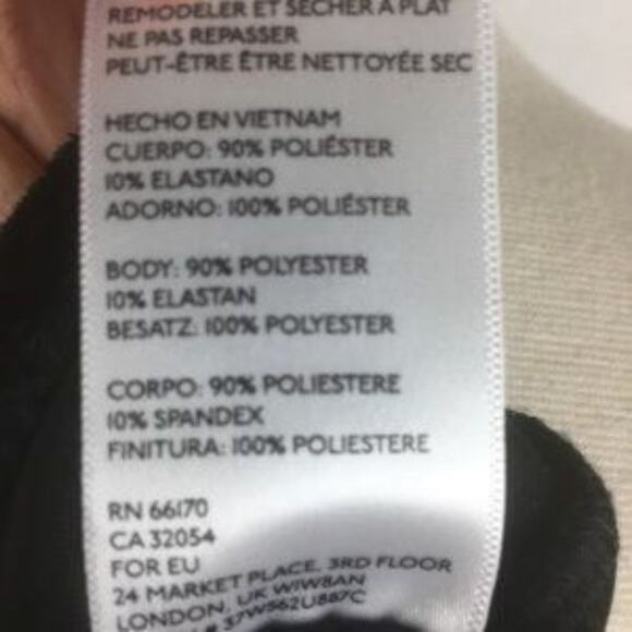 Ecote UO Bianca Black Velvet Paisley Shirred Crop Top XS - Picture 9 of 9